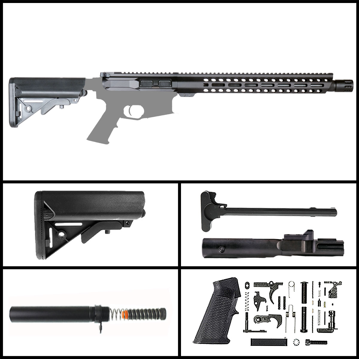 Davidson Defense 'Blasterinator' 16-inch AR-15 9mm Nitride Rifle Full Build Kit